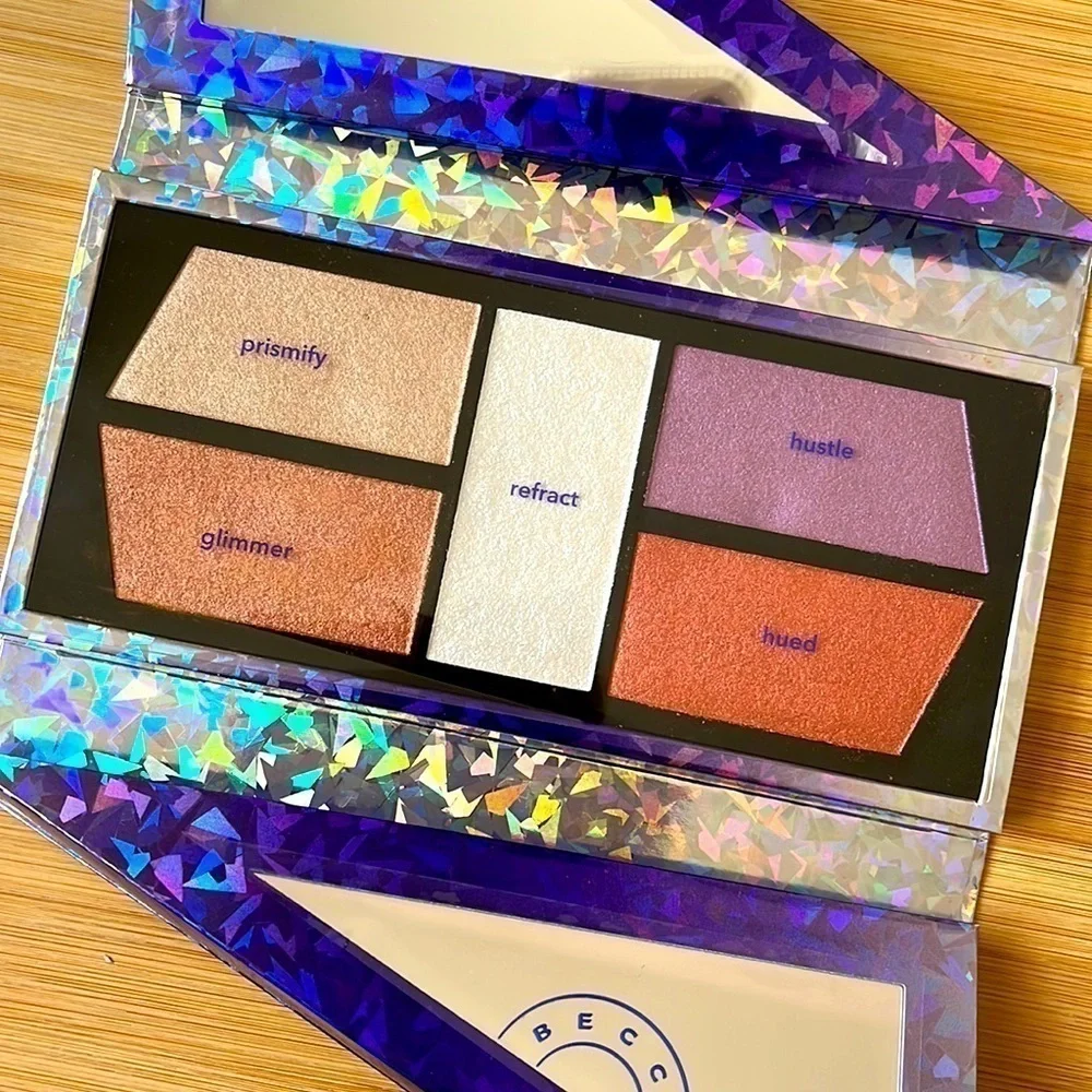 Brand New BECCA X Barbie Ferreira Prismatica Face & Eye Palette Highlight Blush